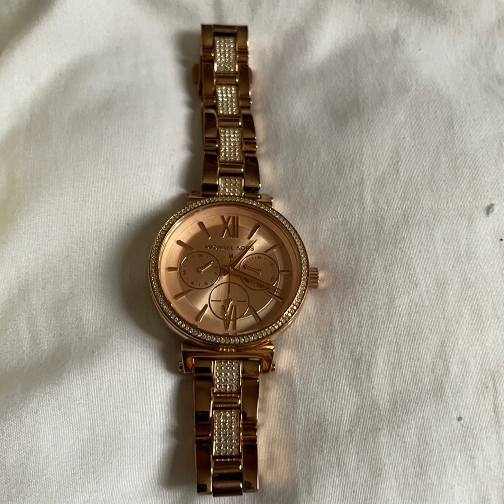 Michael Kors rose gold ladies watch